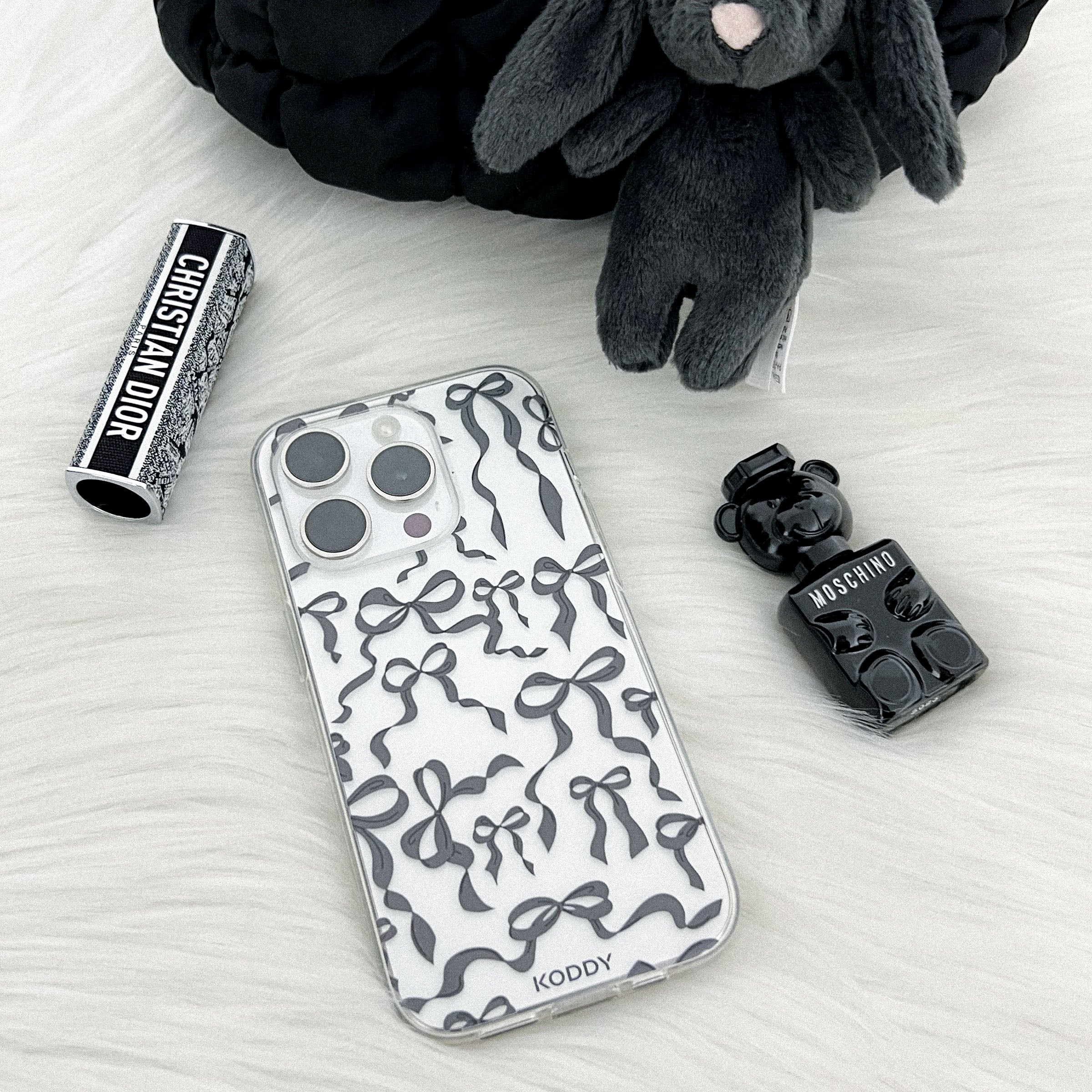 Black Ribbon Bows Phone Case - KODDY