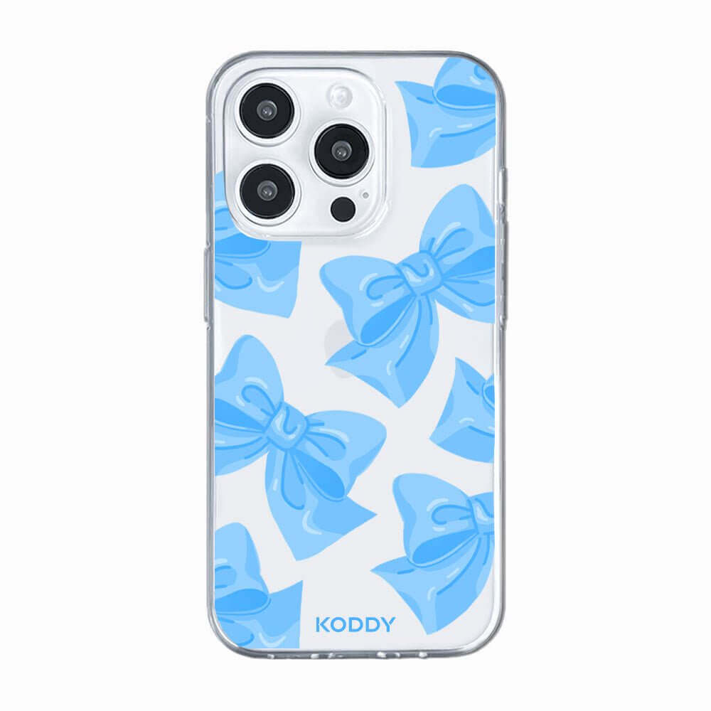 Blue Fluffy Ribbon Phone Case