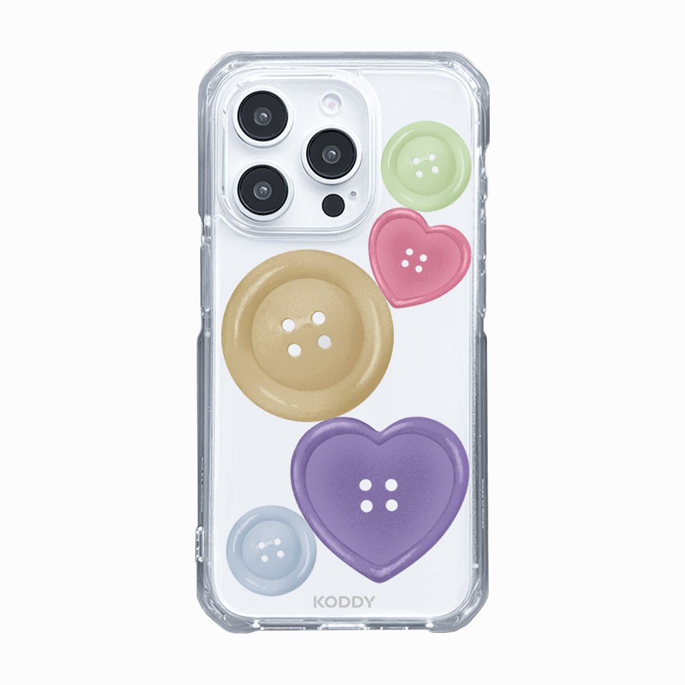 Brown And Purple Buttons Phone Case