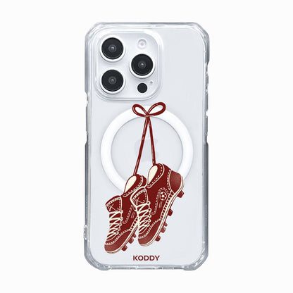 Burgundy Football Trainers Phone Case