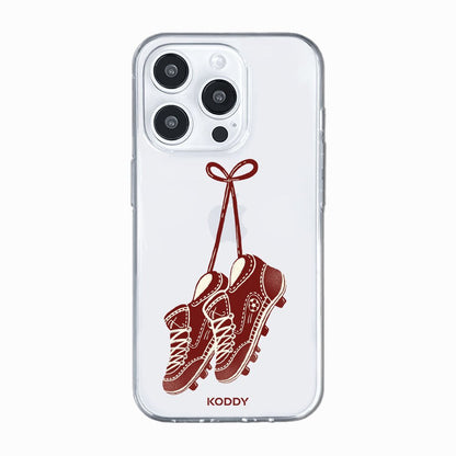 Burgundy Football Trainers Phone Case