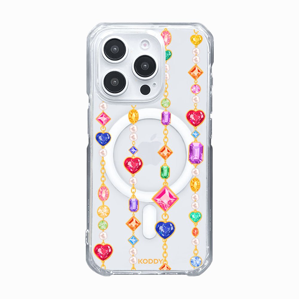 Gem Stone Chain Phone Case