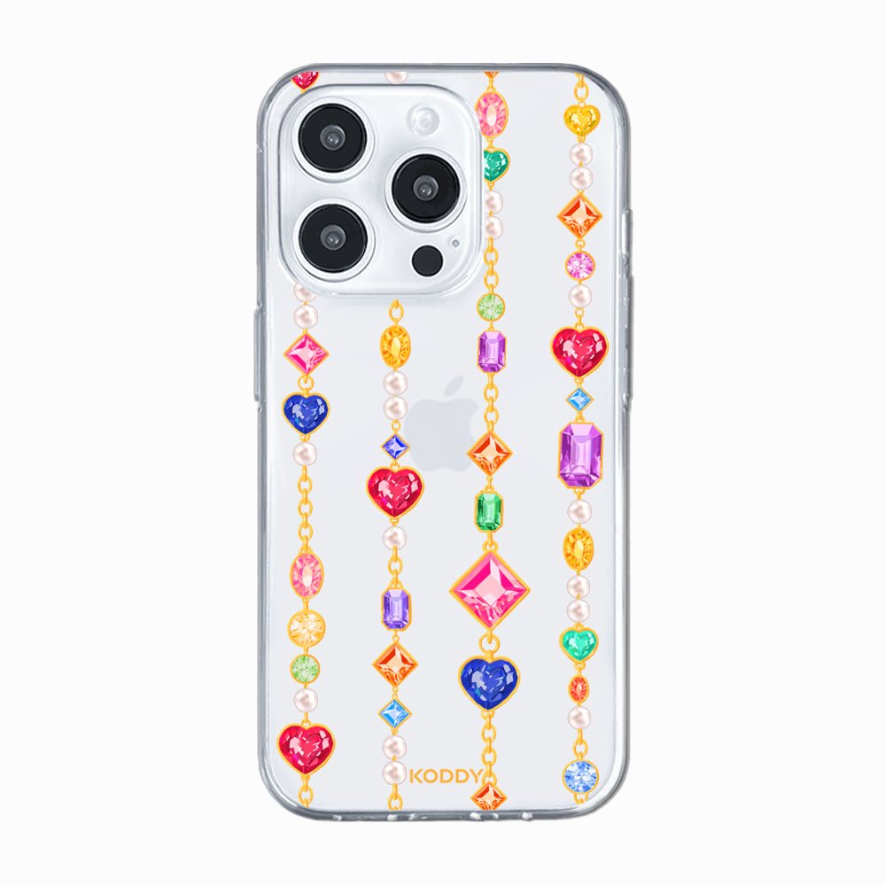 Gem Stone Chain Phone Case