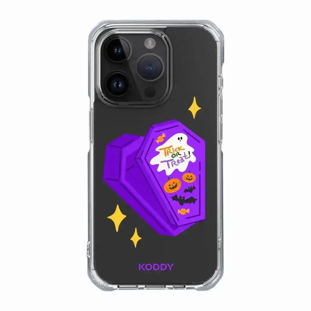 Halloween Purple coffin Phone Case