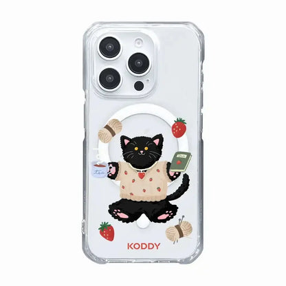 KODDY's Cute Black Cat Phone Case