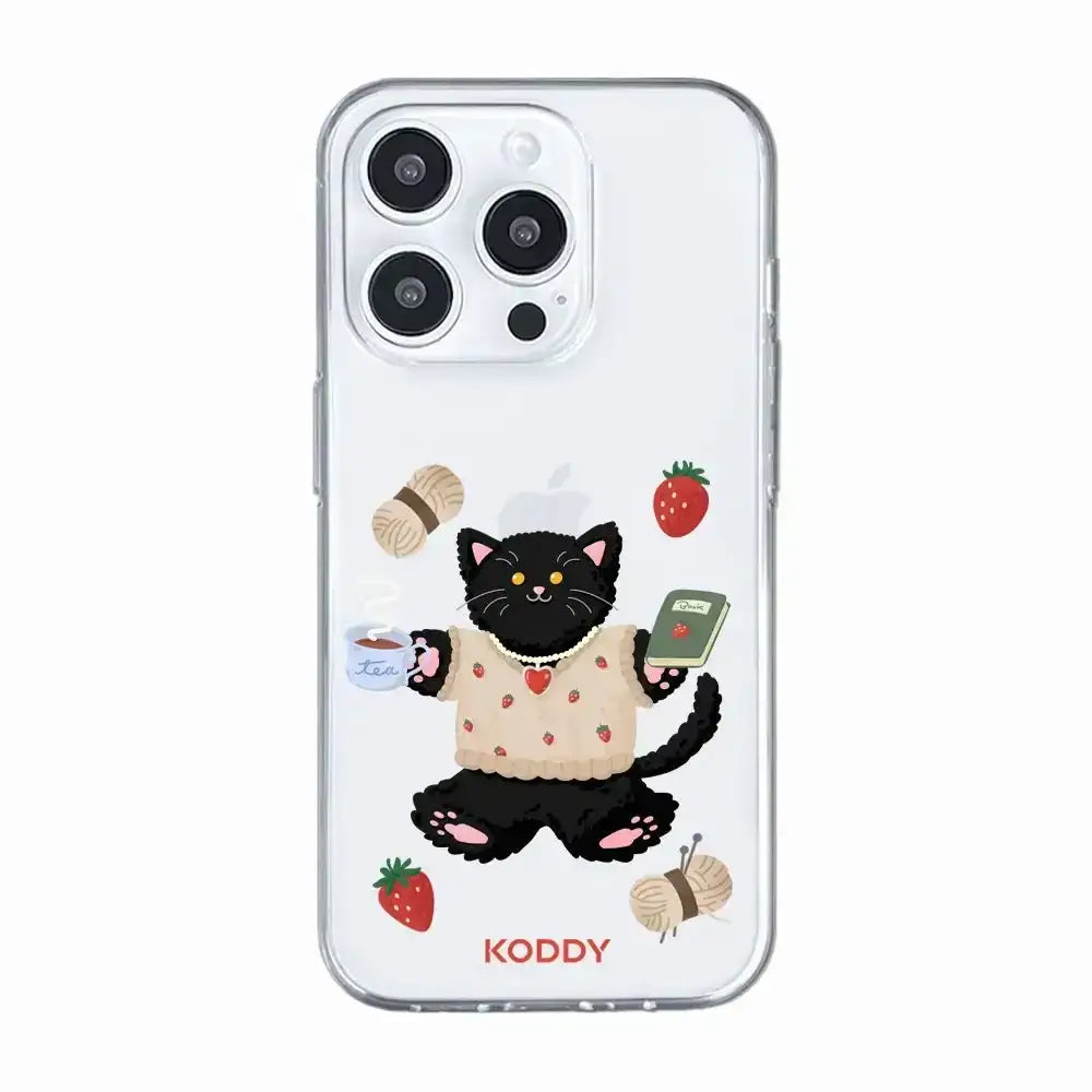 KODDY's Cute Black Cat Phone Case