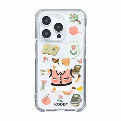 KODDY's Cute Calio Cat Flower Tea Phone Case