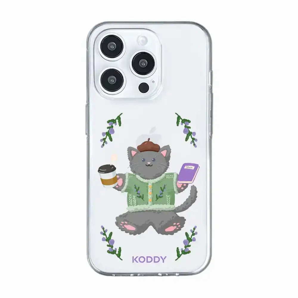 KODDY's Cute Grey Cat Phone Case