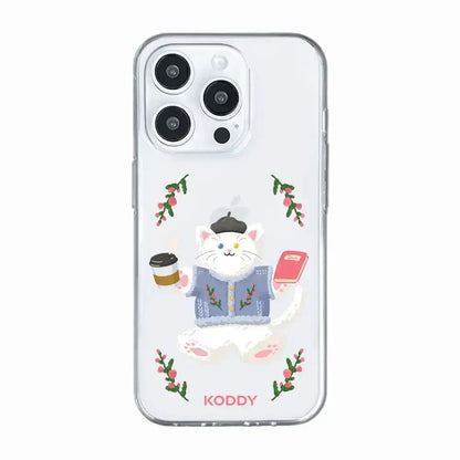 KODDY's Cute White Cat Phone Case