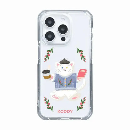 KODDY's Cute White Cat Phone Case