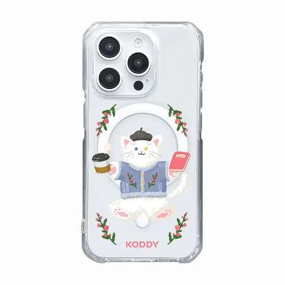 KODDY's Cute White Cat Phone Case