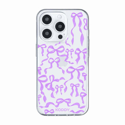 Lilac Ribbon Bows Phone Case