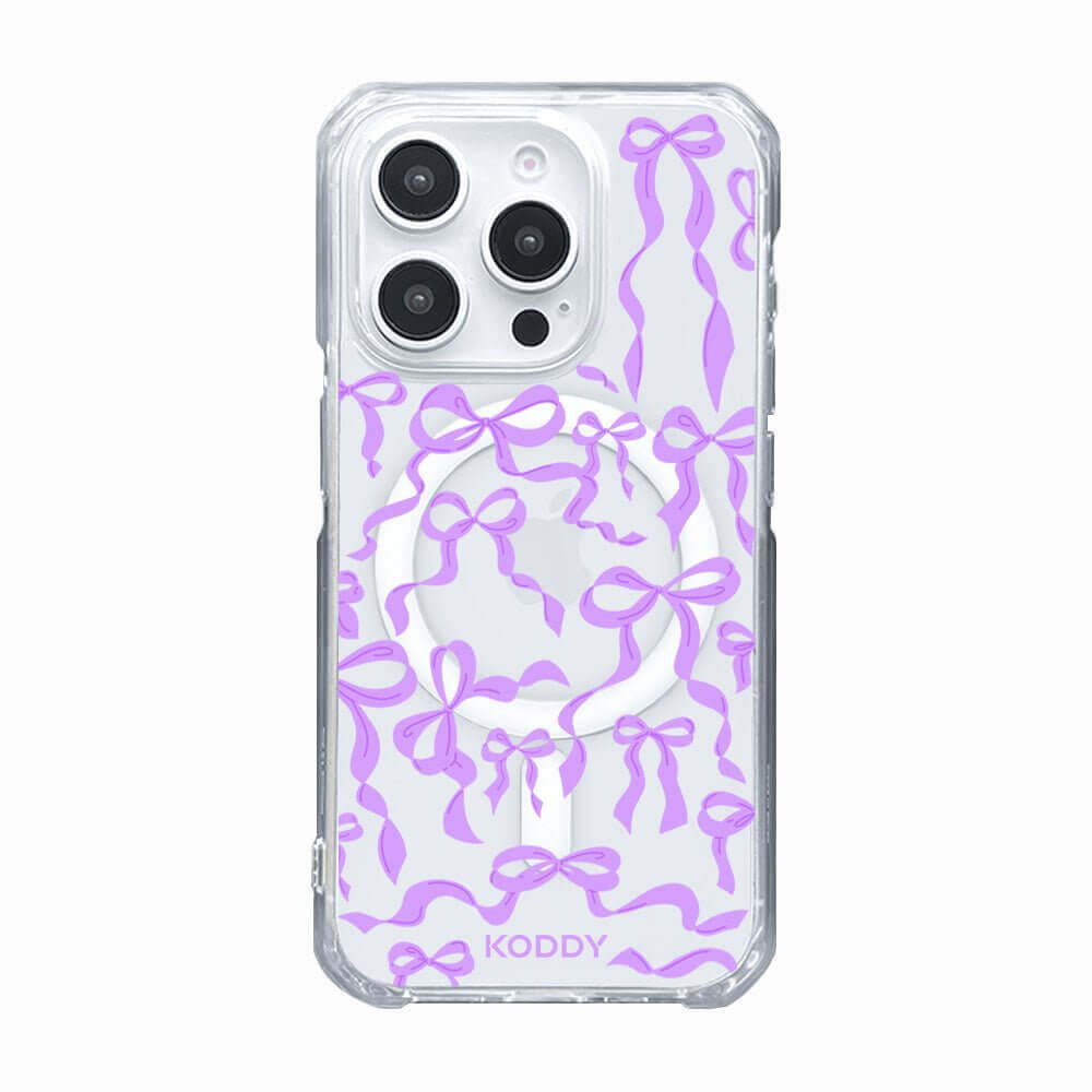 Lilac Ribbon Bows Phone Case