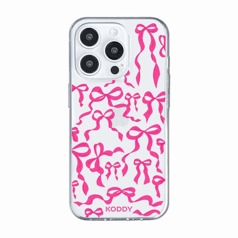 Magenta Pink Ribbon Bows Phone Case