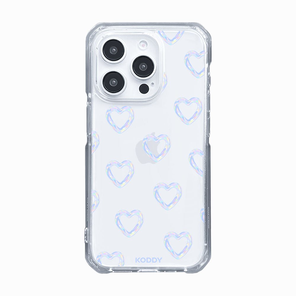 Mini Blue Bubble Hearts Phone Case