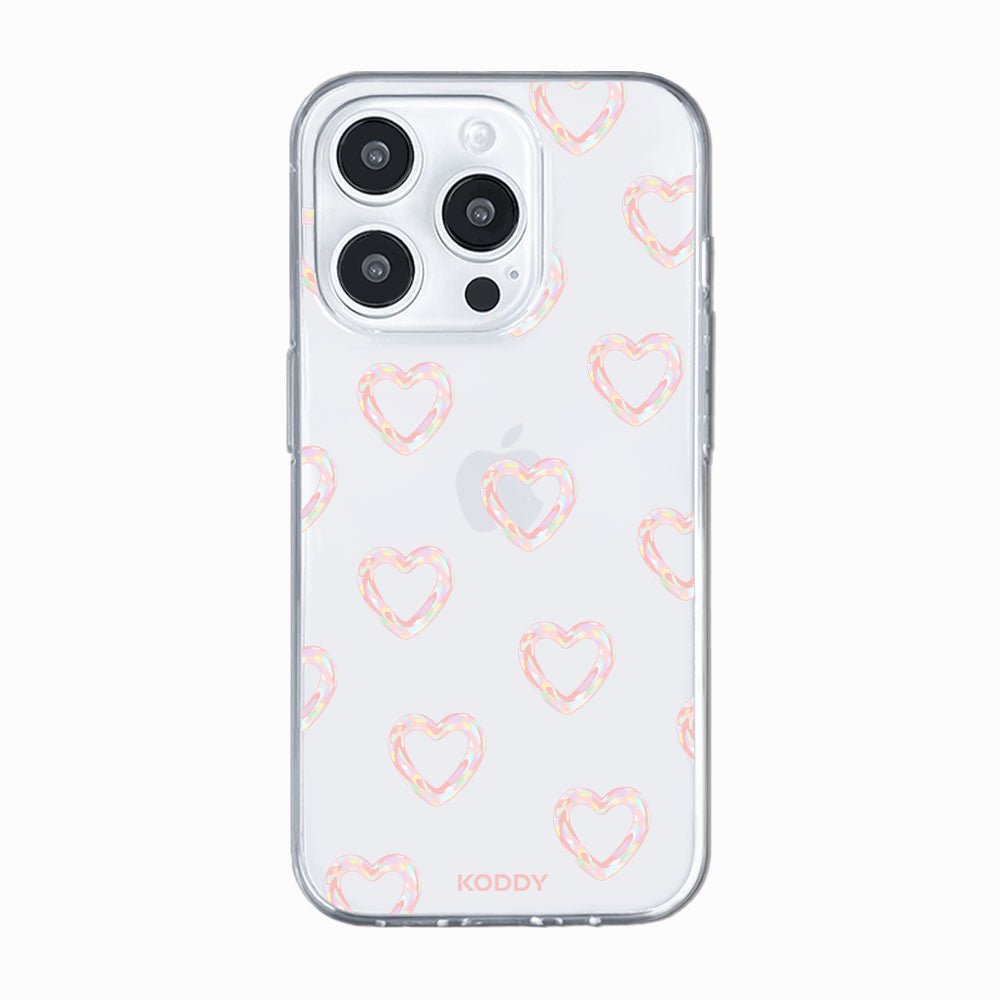 Mini Pink Bubble Hearts Phone Case