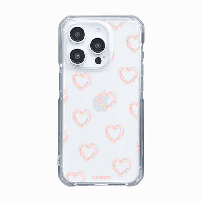 Mini Pink Bubble Hearts Phone Case