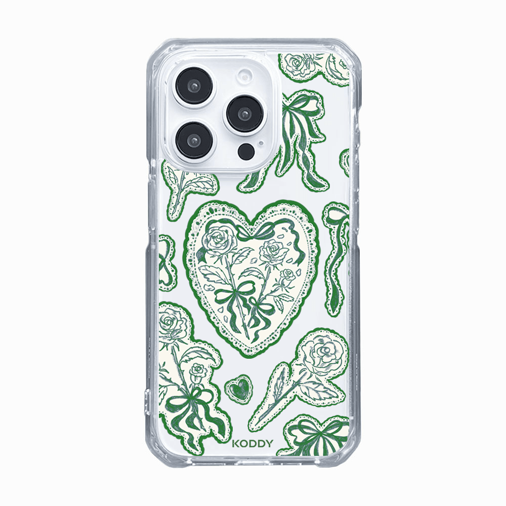 Moss Green Lace Phone Case