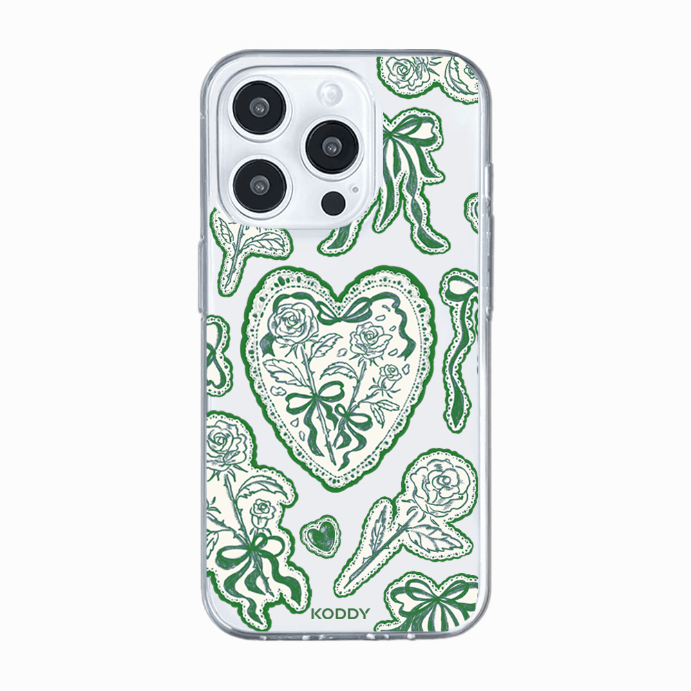 Moss Green Lace Phone Case