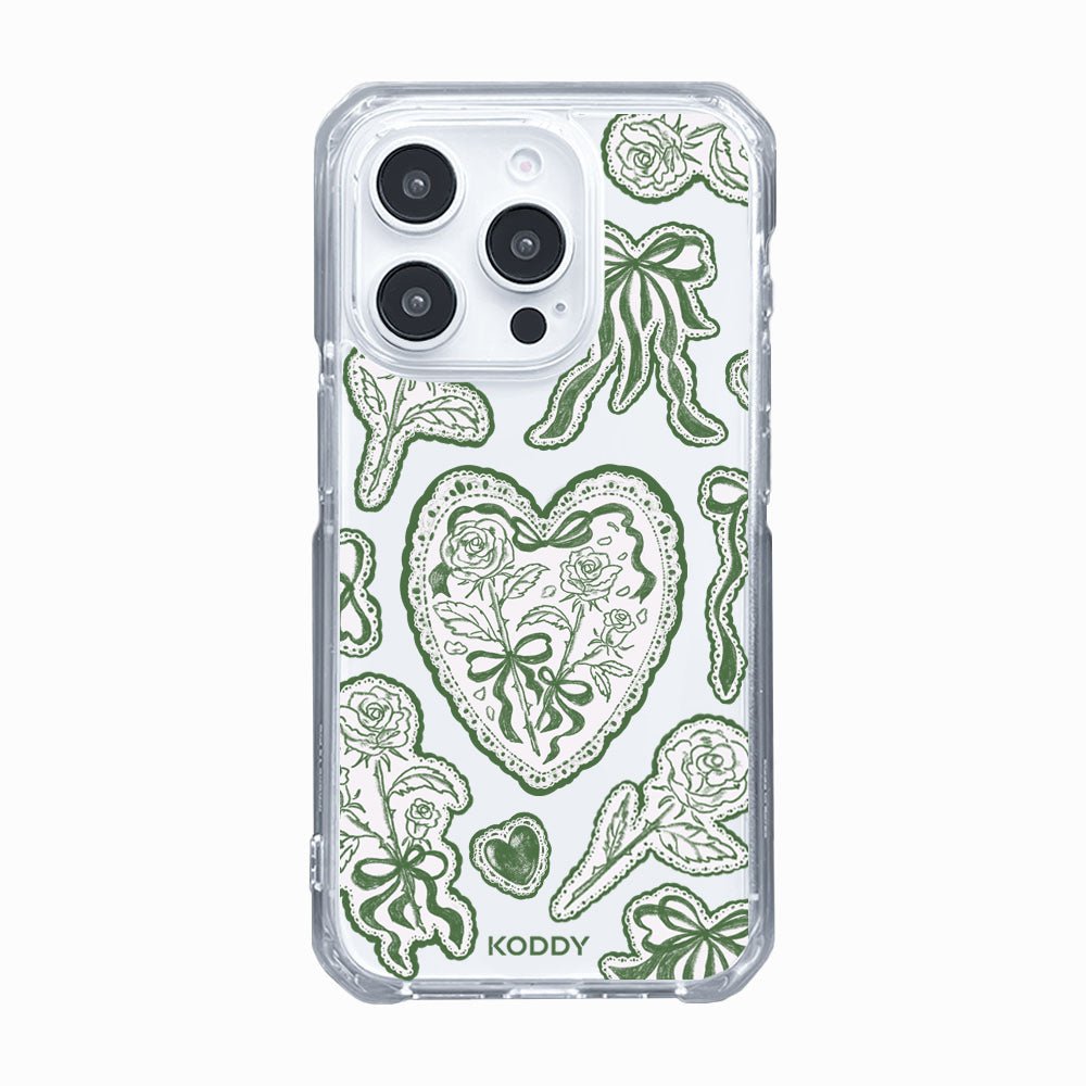 Moss Green Lace Phone Case