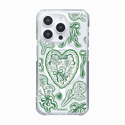 Moss Green Lace Phone Case