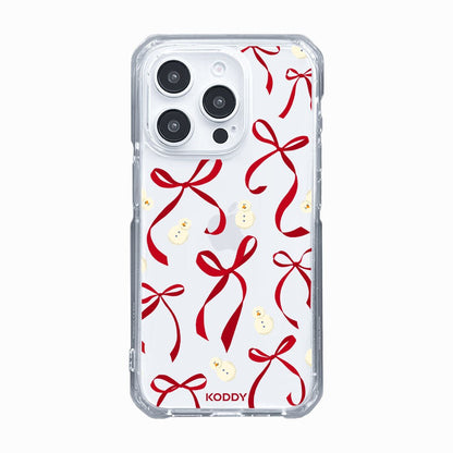 Petite Red Bows and Snowmen Phone Case