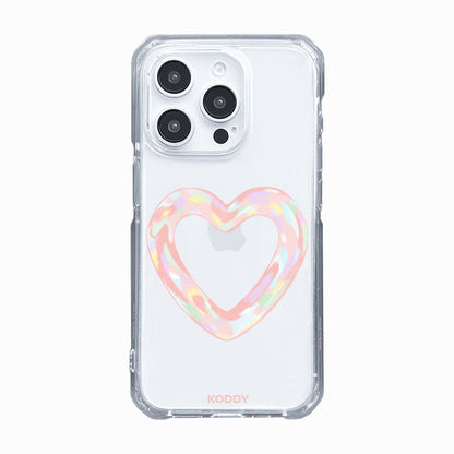 Pink Bubble Heart Phone Case