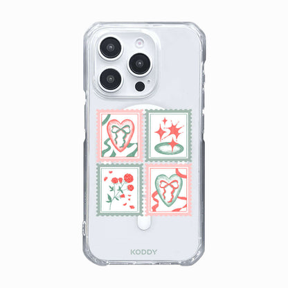 Pink Green Stamp Phone Case