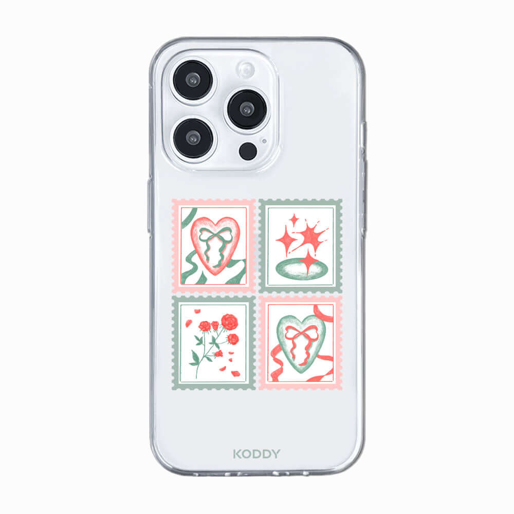 Pink Green Stamp Phone Case