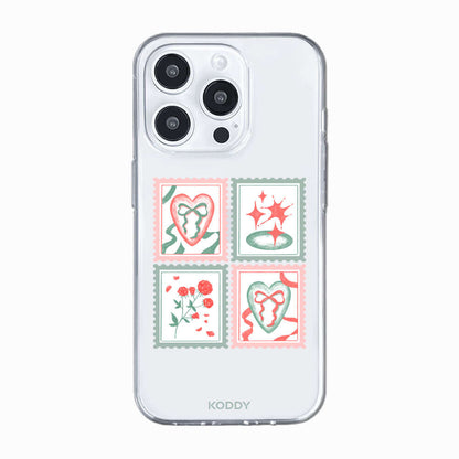 Pink Green Stamp Phone Case