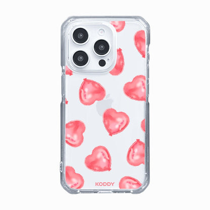 Pink Heart Balloons Phone Case