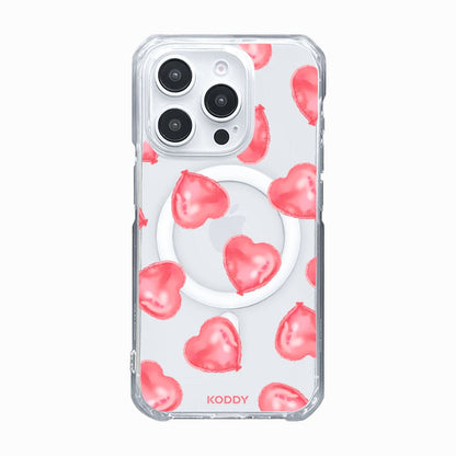 Pink Heart Balloons Phone Case