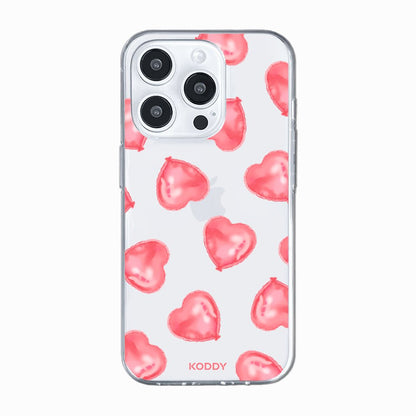 Pink Heart Balloons Phone Case