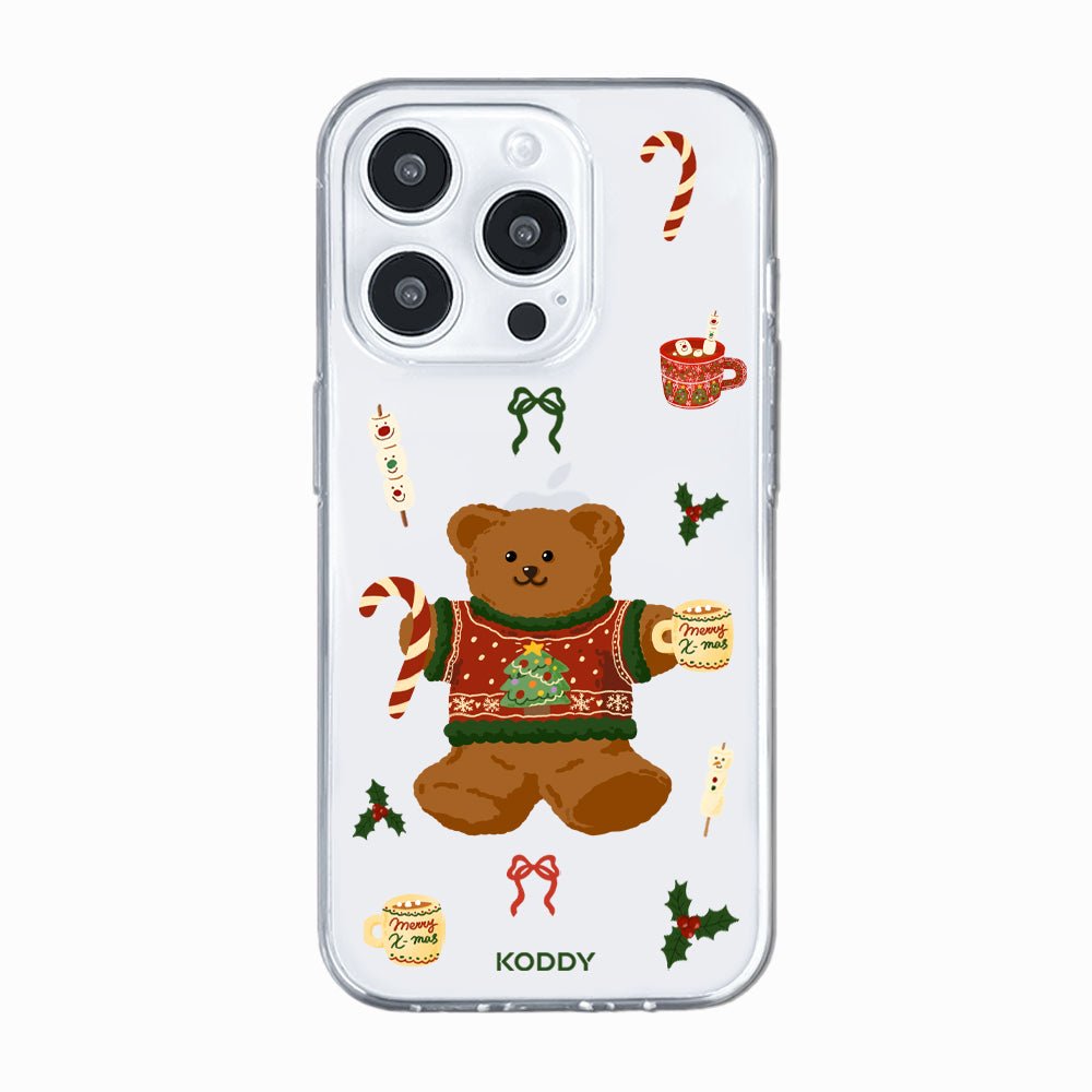 Red Christmas Jumper Bear Phone Case