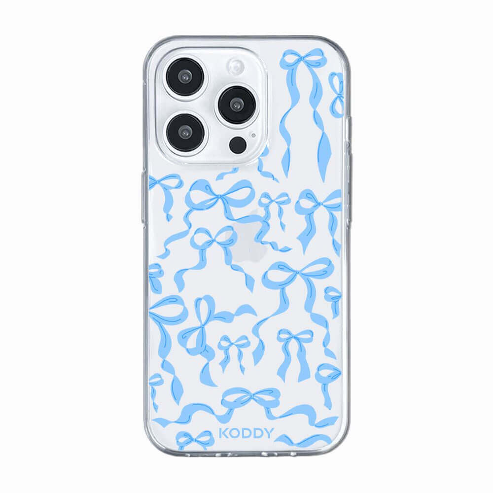 Sky Blue Ribbon Bows Phone Case