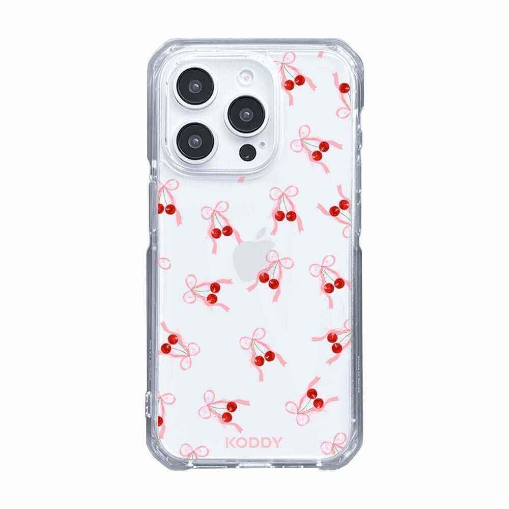 Small Cherry Ribbon Phone Case