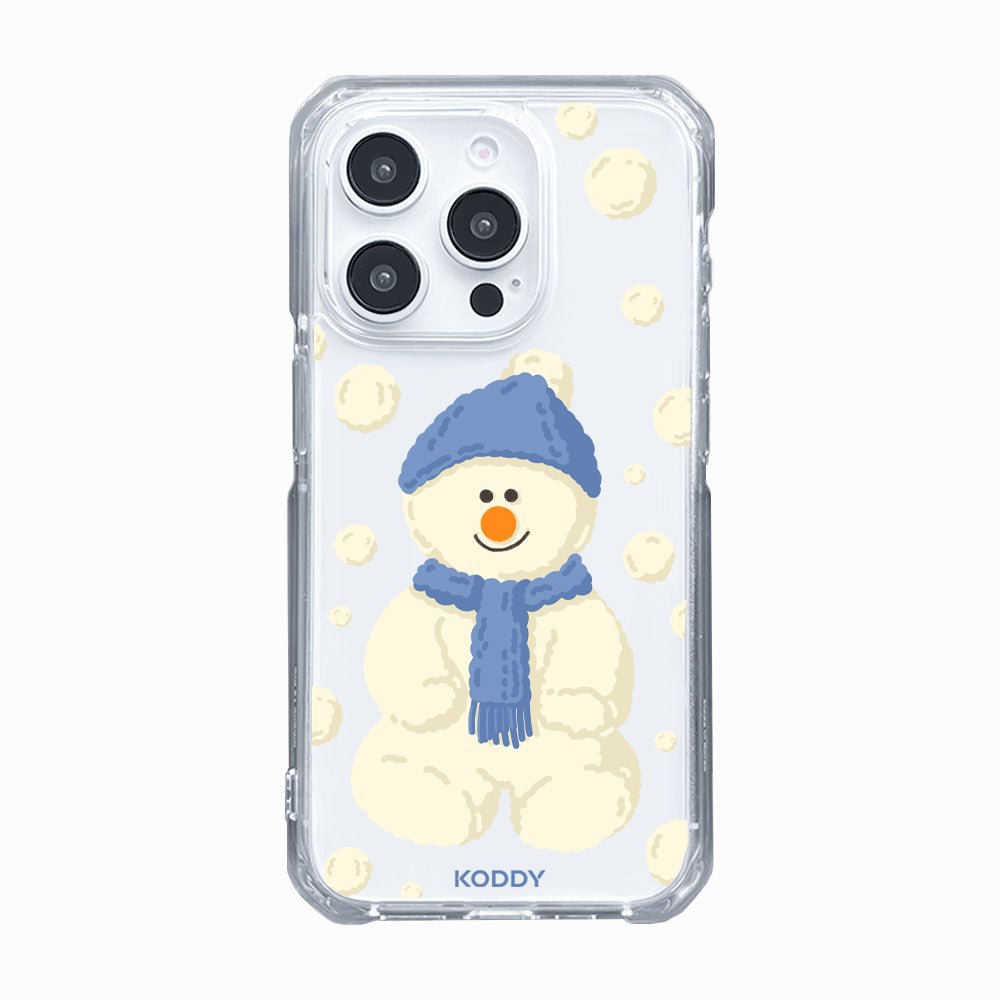 Snowman in Blue Phone Case