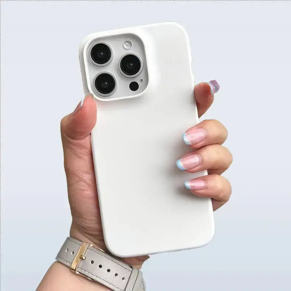 White Slim Hard Phone Case