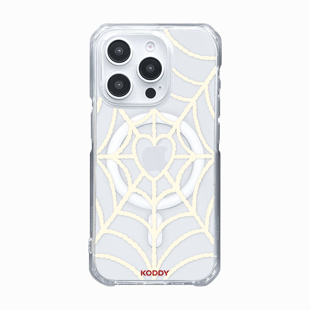 White Spider Web Phone Case