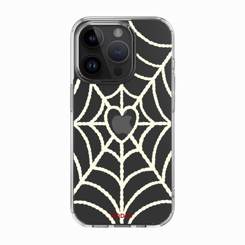 White Spider Web Phone Case